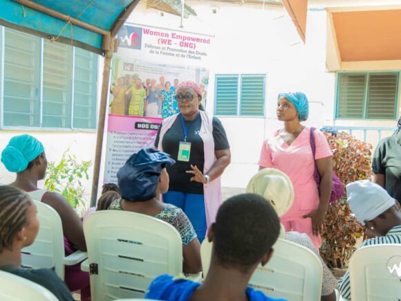 Spéciale Campagne de sensibilisation sur l’importance des services de la planification familiale pour l’autonomisatio des femmes suivie de dépistage du cancer du sein et plusieurs autres services offerts gratuitement aux femmes et enfants du quartier Aïbatin 2 de Cotonou au Bénin.